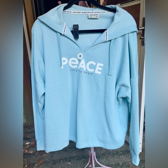 Life is Good womens Shirt and Pants pjs size large blue - Picture 6 of 11